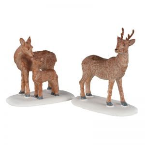 Lemax 'Deer Family' Figurine Set