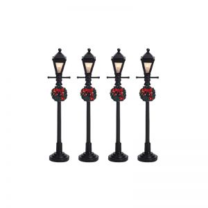 Lemax 'Gas Lantern Street Lamp - Set Of 4' Lighted Accessory