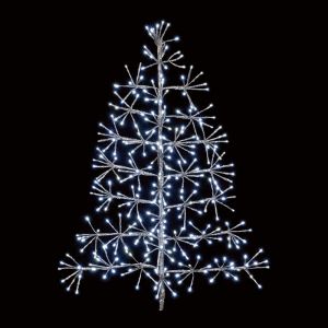 Premier Silver Twinkling Wall Tree - 90cm