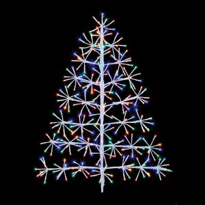 Premier White Twinkling Wall Tree - 90cm