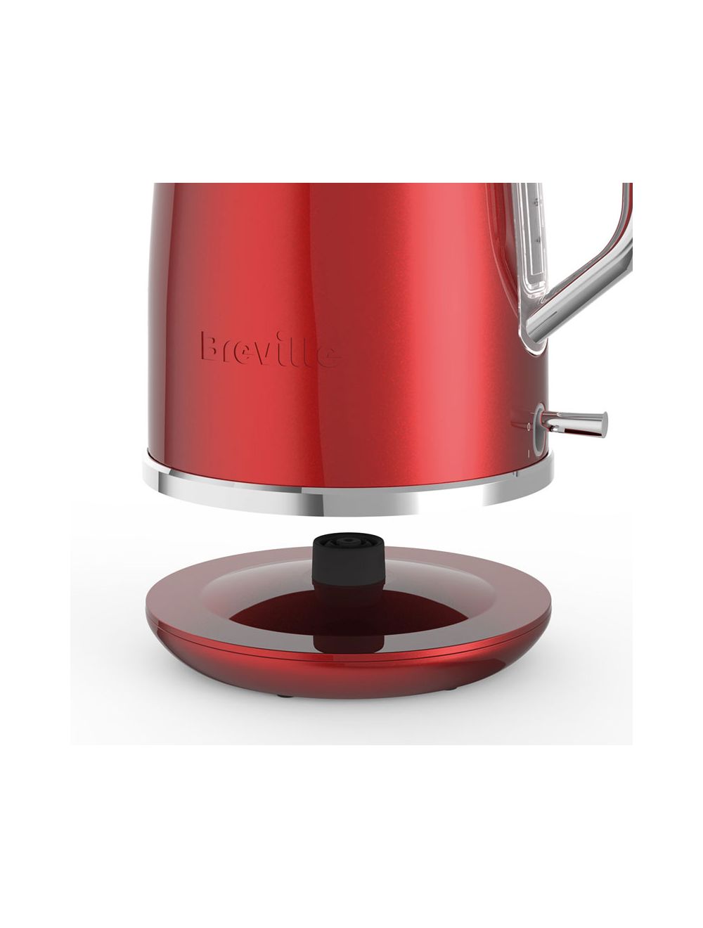 breville lustra kettle red