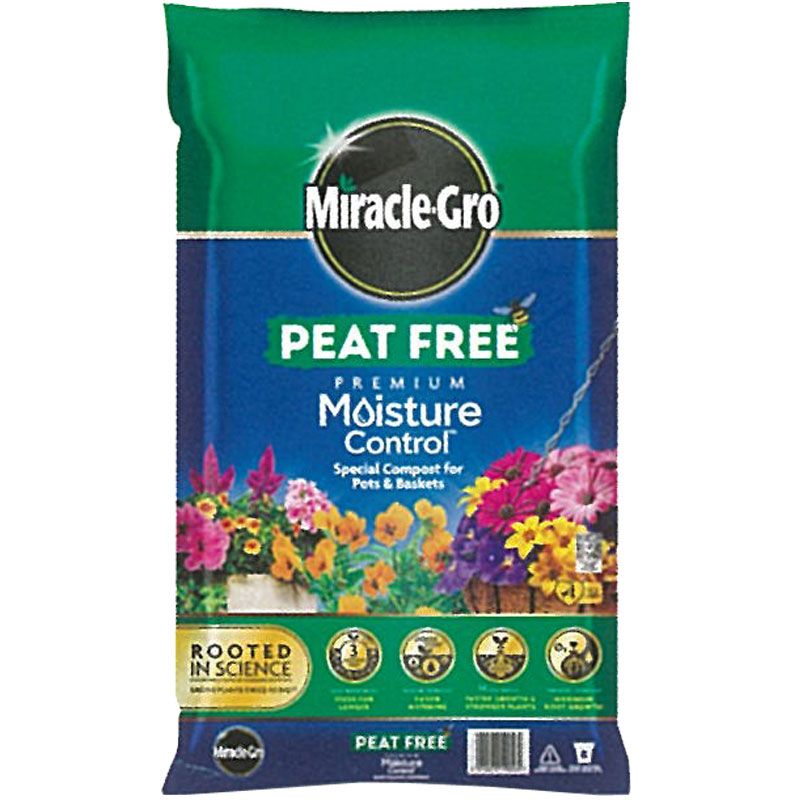 Miracle Gro Peat Free Premium Compost With Moisture Control Peat Free Compost With Water Retention