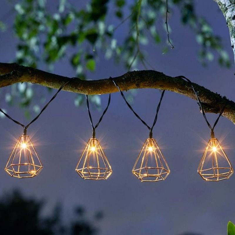 geo solar string lights