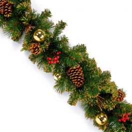 Gold Dressed Christmas Garland | Gold Xmas Garland