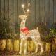 80cm Gold GlitterTwist Reindeer with 80 Warm White LEDs