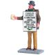 Lemax Sandwich Board Man - Figurine