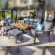 Hartman Asher 3 Seat Garden Lounge Set with Adjustable Table