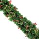 Bottle Brush fibre optic & LED Christmas garland - 1.8m