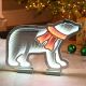 40cm Polar Bear Infinity Light - Festive Decorations