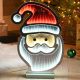 40cm Santa Face Infinity Light - Festive Decorations