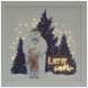 Lit Framed Christmas 'Let It Snow' Canvas - The Snowman - 30x30cm