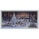 Lit Framed Christmas Canvas - Magical Village and Woodland - 60x30cm