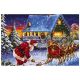 Premier Decorations - Snowing Santa Sleigh Scene LED Canvas