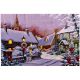 Christmas Street Scene Battery Operated LED Canvas Print 40cm x 60cm