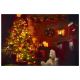 Premier Decorations - Christmas Tree & Teddy Bear Scene Fibre Optic Canvas 