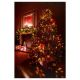 Premier Decorations - Christmas Tree & Garland Scene Fibre Optic Canvas 