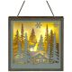 15cm Lit Winter Diorama Frame with Warm White LEDs