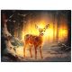 Lit Christmas Canvas - Deer in Forest - 40x30cm