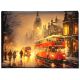 Lit Christmas Canvas - Winter Street Scene - 40x30cm