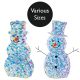 Lit Iridescent Snowman Decoration with White LEDs - Options