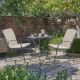 Kettler Savita Bistro Set with Stone Cushions (other accessories not included)