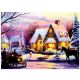 Premier Decorations - Snowy Village Scene LED Canvas