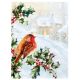 Premier Decorations - Robin & Holly Scene LED Canvas