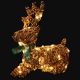 30cm Christmas Resting Reindeer with 40 Warm White LEDs