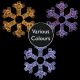 60cm Lit Snowflake Christmas Wall Decoration with 960 LEDs - Colour Options