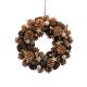 Gold Pinecone and Star Artificial Christmas Wreath 