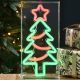 30cm Christmas Tree Neon Sign with Red and Green LEDs