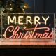 43cm 'Merry Christmas' Neon Sign with Red and Warm White LEDs