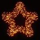 Premier Rose Gold Twinkling Wall Star - 60cm