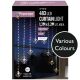 Starburst Sputnik LED Silver Pin Wire Curtain Lights - Colour Choice