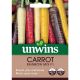 Unwins - Carrot Seeds - Rainbow Mix F1